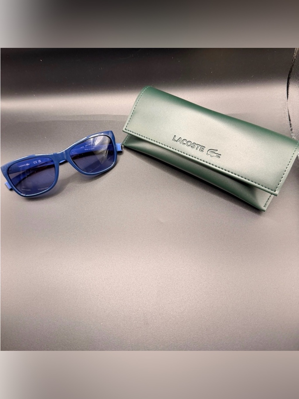 Lacoste Navy Blue Sunglasses with Black Case